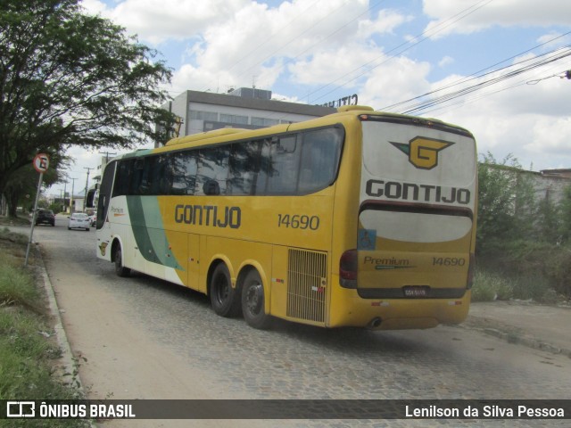 Empresa Gontijo de Transportes 14690 na cidade de Caruaru, Pernambuco, Brasil, por Lenilson da Silva Pessoa. ID da foto: 11809053.