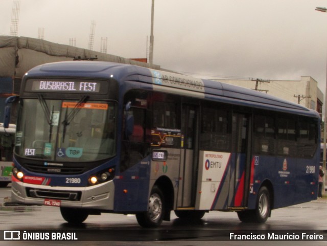 Viação Osasco 21.980 na cidade de Barueri, São Paulo, Brasil, por Francisco Mauricio Freire. ID da foto: 11807315.