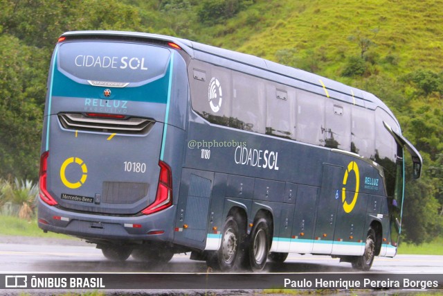 Viação Cidade Sol 10180 na cidade de Barra do Piraí, Rio de Janeiro, Brasil, por Paulo Henrique Pereira Borges. Número da foto: #11808500.