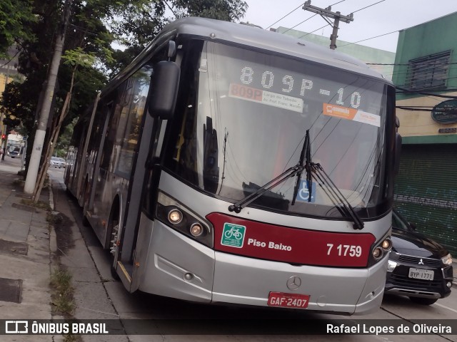 Viação Campo Belo 7 1759 na cidade de São Paulo, São Paulo, Brasil, por Rafael Lopes de Oliveira. Número da foto: #11807588.