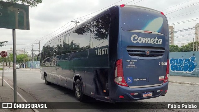 Viação Cometa 719611 na cidade de São Paulo, São Paulo, Brasil, por Fábio Paixão. ID da foto: 11806501.