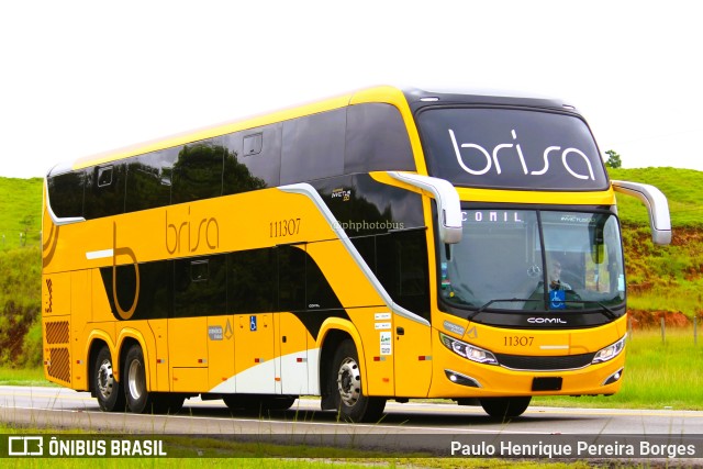 Brisa Ônibus 11307 na cidade de Barra do Piraí, Rio de Janeiro, Brasil, por Paulo Henrique Pereira Borges. ID da foto: 11808534.