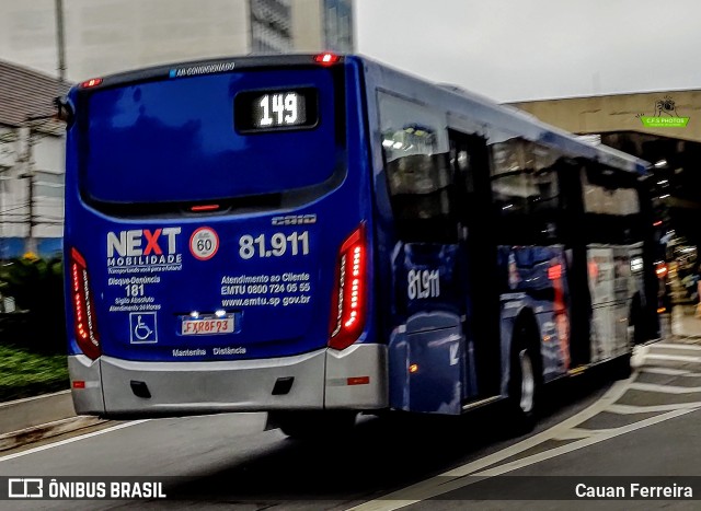 Next Mobilidade - ABC Sistema de Transporte 81.911 na cidade de São Caetano do Sul, São Paulo, Brasil, por Cauan Ferreira. ID da foto: 11808912.