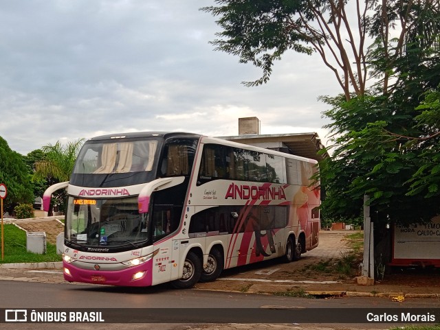 Empresa de Transportes Andorinha 7402 na cidade de Presidente Venceslau, São Paulo, Brasil, por Carlos Morais. ID da foto: 11807347.