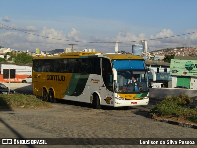 Empresa Gontijo de Transportes 14730 na cidade de Caruaru, Pernambuco, Brasil, por Lenilson da Silva Pessoa. ID da foto: 11808738.