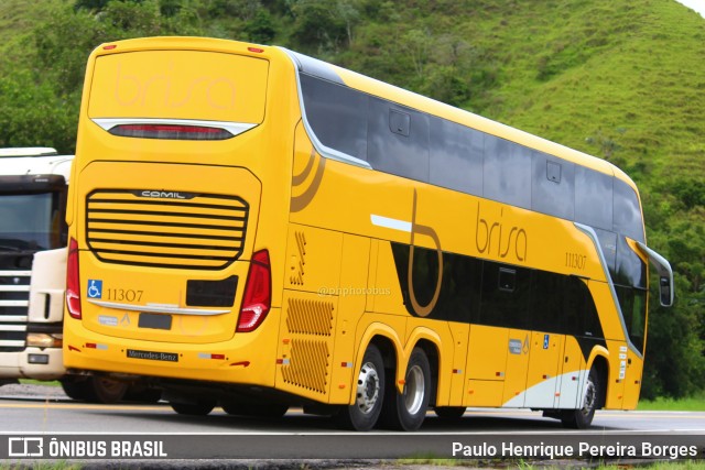 Brisa Ônibus 11307 na cidade de Barra do Piraí, Rio de Janeiro, Brasil, por Paulo Henrique Pereira Borges. ID da foto: 11808540.