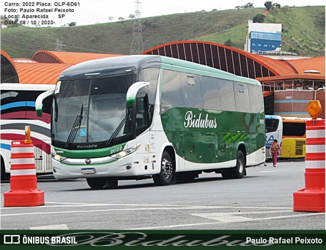 Bidubus Transportadora Turística 2022 na cidade de Aparecida, São Paulo, Brasil, por Paulo Rafael Peixoto. Número da foto: #11810302.