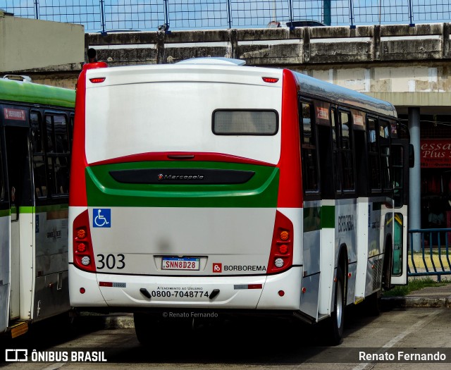 Borborema Imperial Transportes 303 na cidade de Recife, Pernambuco, Brasil, por Renato Fernando. ID da foto: 11810848.