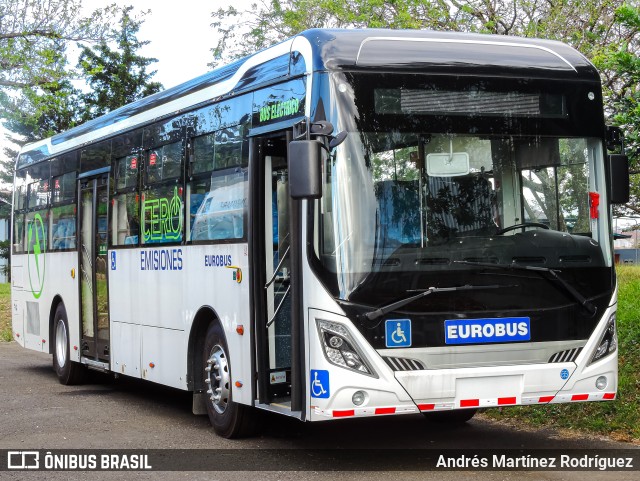 Eurobus CRRC C12 ELECTRIC BUS na cidade de La Uruca, San José, San José, Costa Rica, por Andrés Martínez Rodríguez. Número da foto: #11811514.