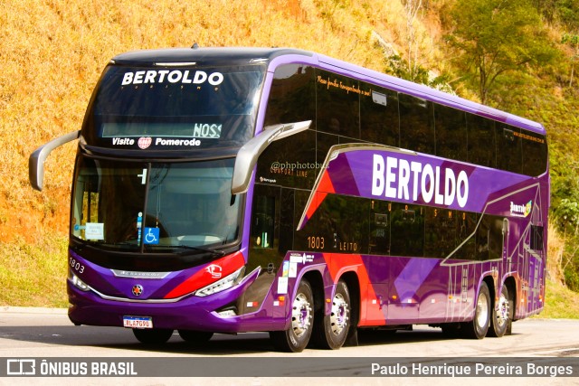 Bertoldo Turismo e Excursões 1803 na cidade de Piraí, Rio de Janeiro, Brasil, por Paulo Henrique Pereira Borges. ID da foto: 11810933.