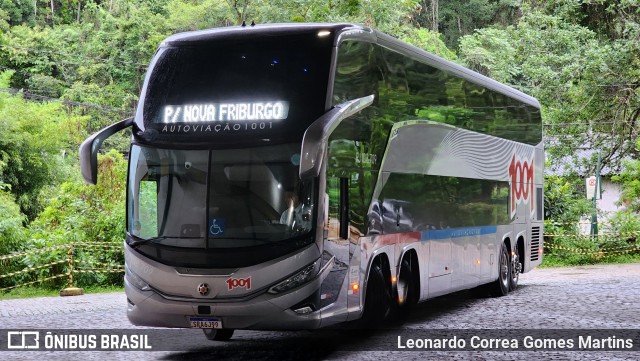 Auto Viação 1001 RJ 108.709 na cidade de Nova Friburgo, Rio de Janeiro, Brasil, por Leonardo Correa Gomes Martins. ID da foto: 11809814.