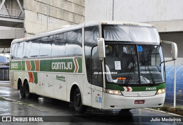 Empresa Gontijo de Transportes 21035 na cidade de Campinas, São Paulo, Brasil, por Julio Medeiros. ID da foto: 11810360.