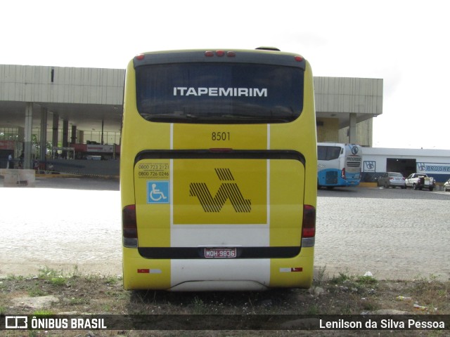 Viação Itapemirim 8501 na cidade de Caruaru, Pernambuco, Brasil, por Lenilson da Silva Pessoa. ID da foto: 11811244.