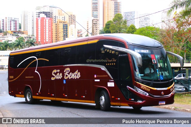 Viação São Bento Ribeirão Preto 22030 na cidade de Ribeirão Preto, São Paulo, Brasil, por Paulo Henrique Pereira Borges. ID da foto: 11810910.