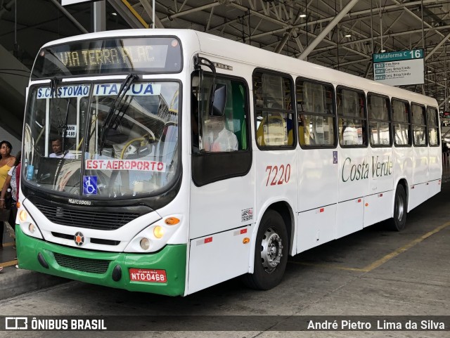 Empresa de Transportes Costa Verde 7220 na cidade de Lauro de Freitas, Bahia, Brasil, por André Pietro  Lima da Silva. Número da foto: #11810226.
