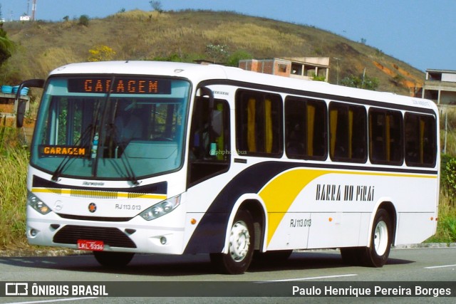 Viação Barra do Piraí Turismo RJ 113.013 na cidade de Barra do Piraí, Rio de Janeiro, Brasil, por Paulo Henrique Pereira Borges. ID da foto: 11813595.