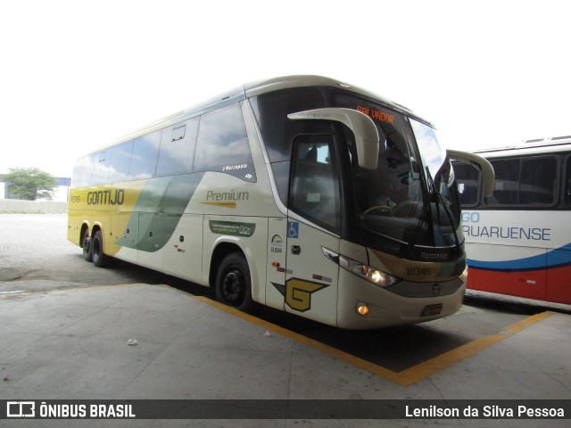 Empresa Gontijo de Transportes 18345 na cidade de Caruaru, Pernambuco, Brasil, por Lenilson da Silva Pessoa. ID da foto: 11813851.