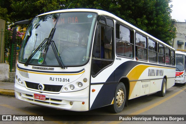 Viação Barra do Piraí Turismo RJ 113.014 na cidade de Barra do Piraí, Rio de Janeiro, Brasil, por Paulo Henrique Pereira Borges. ID da foto: 11813623.