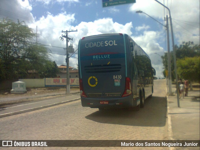 Viação Cidade Sol 8430 na cidade de Piritiba, Bahia, Brasil, por Mario dos Santos Nogueira Junior. Número da foto: #11812176.