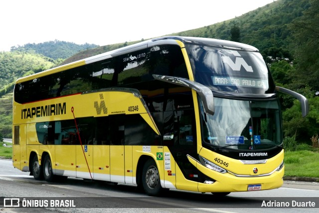 Viação Nova Itapemirim 40346 na cidade de Areal, Rio de Janeiro, Brasil, por Adriano Duarte. Número da foto: #11813172.