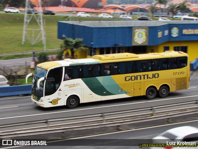 Empresa Gontijo de Transportes 17370 na cidade de Aparecida, São Paulo, Brasil, por Luiz Krolman. ID da foto: 11813012.