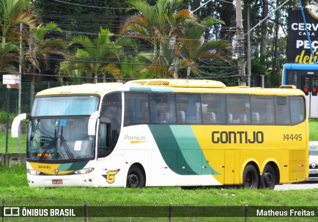 Empresa Gontijo de Transportes 14445 na cidade de Resende, Rio de Janeiro, Brasil, por Matheus Freitas. ID da foto: 11813807.