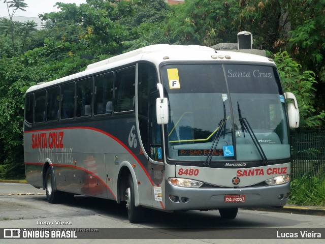 Viação Santa Cruz 8480 na cidade de São Paulo, São Paulo, Brasil, por Lucas Vieira. Número da foto: #11814909.