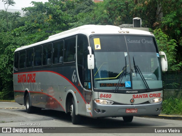 Viação Santa Cruz 8480 na cidade de São Paulo, São Paulo, Brasil, por Lucas Vieira. ID da foto: 11814909.