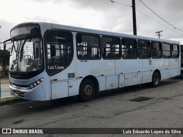 SIT Macaé Transportes 1414 na cidade de Macaé, Rio de Janeiro, Brasil, por Luiz Eduardo Lopes da Silva. Número da foto: #11814341.