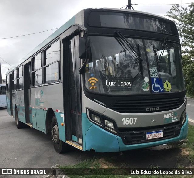 SIT Macaé Transportes 1507 na cidade de Macaé, Rio de Janeiro, Brasil, por Luiz Eduardo Lopes da Silva. ID da foto: 11814314.