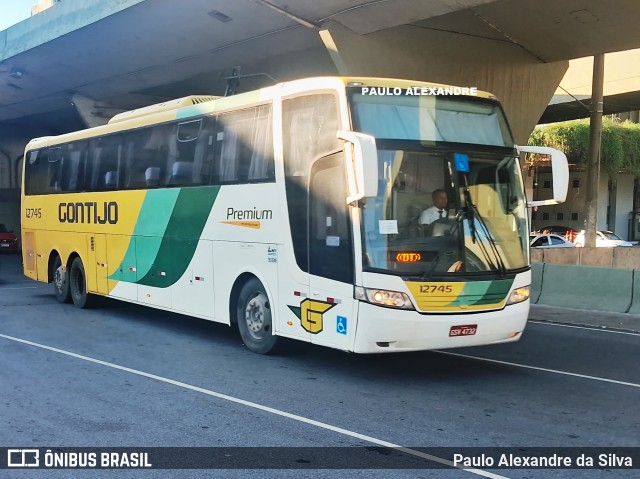 Empresa Gontijo de Transportes 12745 na cidade de Belo Horizonte, Minas Gerais, Brasil, por Paulo Alexandre da Silva. ID da foto: 11815022.