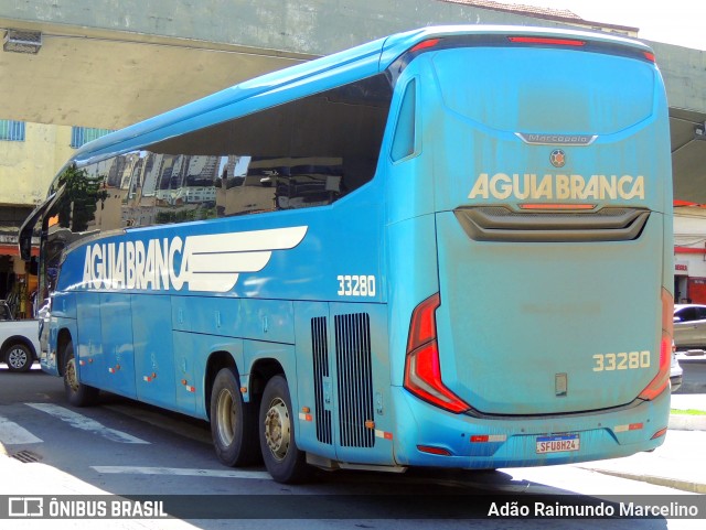 Viação Águia Branca 33280 na cidade de Belo Horizonte, Minas Gerais, Brasil, por Adão Raimundo Marcelino. ID da foto: 11816267.