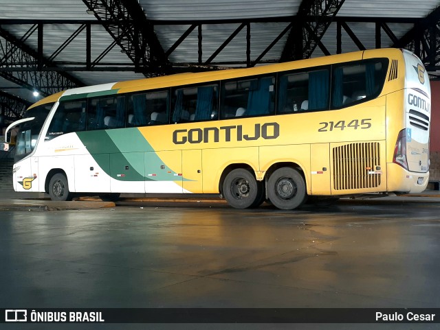 Empresa Gontijo de Transportes 21445 na cidade de Barretos, São Paulo, Brasil, por Paulo Cesar. ID da foto: 11815640.