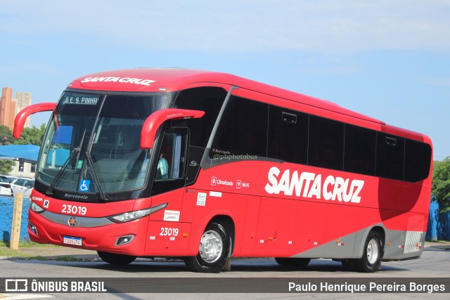 Viação Santa Cruz 23019 na cidade de São Paulo, São Paulo, Brasil, por Paulo Henrique Pereira Borges. ID da foto: 11814972.