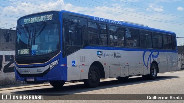 Viação Vila Real B11555 na cidade de Rio de Janeiro, Rio de Janeiro, Brasil, por Guilherme Breda. ID da foto: 11816733.