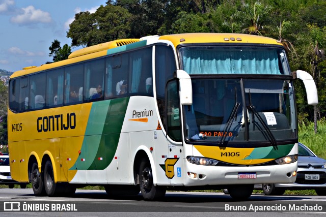 Empresa Gontijo de Transportes 14105 na cidade de Atibaia, São Paulo, Brasil, por Bruno Aparecido Machado. Número da foto: #11819374.