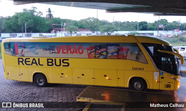 Expresso Real Bus 0240 na cidade de João Pessoa, Paraíba, Brasil, por Matheus Calhau. ID da foto: 11817509.