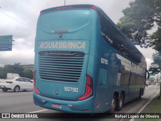 Viação Águia Branca 50790 na cidade de São Paulo, São Paulo, Brasil, por Rafael Lopes de Oliveira. ID da foto: 11819613.