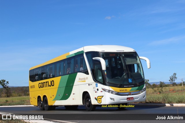 Empresa Gontijo de Transportes 18835 na cidade de Montes Claros, Minas Gerais, Brasil, por José Alkmim. Número da foto: #11816729.