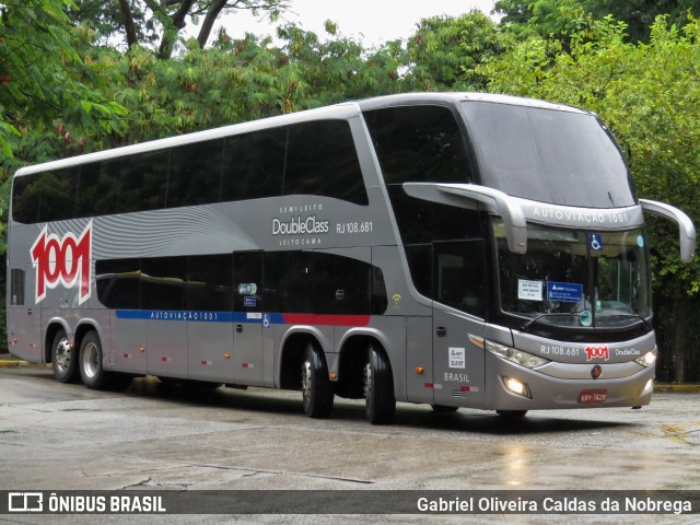 Auto Viação 1001 RJ 108.681 na cidade de São Paulo, São Paulo, Brasil, por Gabriel Oliveira Caldas da Nobrega. ID da foto: 11818416.