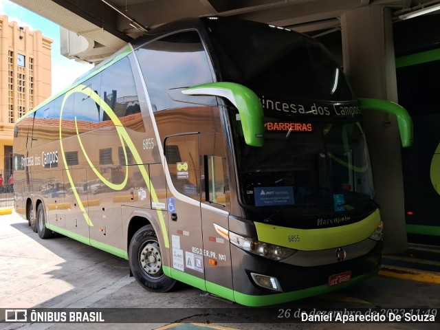 Expresso Princesa dos Campos 6855 na cidade de São José do Rio Preto, São Paulo, Brasil, por Daniel Aparecido De Souza. Número da foto: #11818214.
