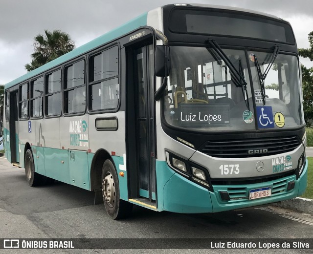 SIT Macaé Transportes 1573 na cidade de Macaé, Rio de Janeiro, Brasil, por Luiz Eduardo Lopes da Silva. ID da foto: 11819066.