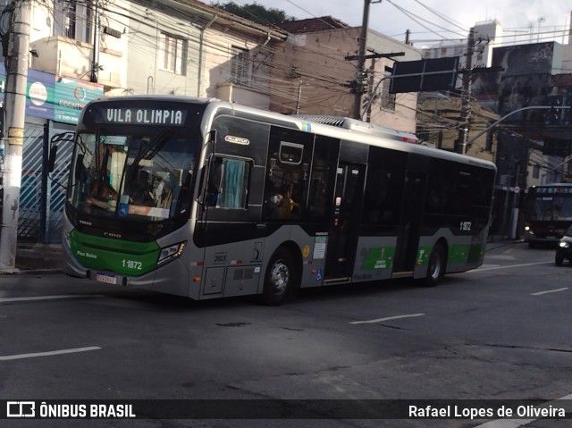 Viação Santa Brígida 1 1872 na cidade de São Paulo, São Paulo, Brasil, por Rafael Lopes de Oliveira. ID da foto: 11816714.