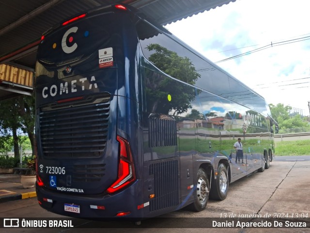 Viação Cometa 723006 na cidade de Ribeirão Preto, São Paulo, Brasil, por Daniel Aparecido De Souza. ID da foto: 11818207.