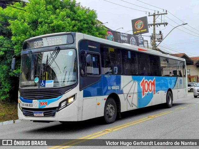 Auto Viação 1001 RJ 108.833 na cidade de Macaé, Rio de Janeiro, Brasil, por Victor Hugo Gerhardt Leandro de Nantes. ID da foto: 11819434.