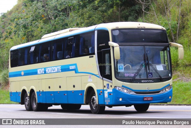Viação Novo Horizonte 1026611 na cidade de Barra do Piraí, Rio de Janeiro, Brasil, por Paulo Henrique Pereira Borges. Número da foto: #11818891.