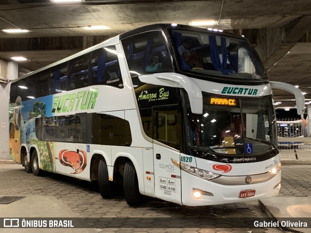 Eucatur - Empresa União Cascavel de Transportes e Turismo 4920 na cidade de Belo Horizonte, Minas Gerais, Brasil, por Gabriel Oliveira. Número da foto: #11823531.