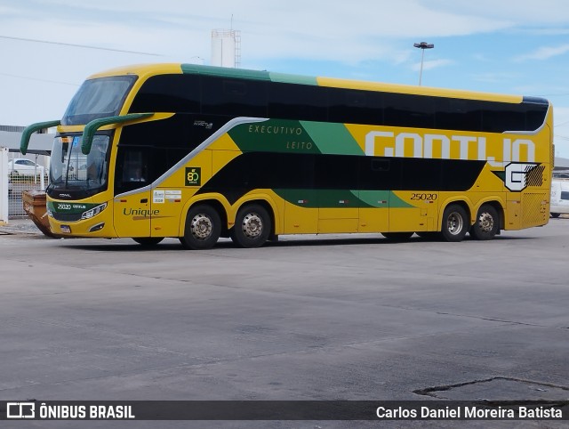 Empresa Gontijo de Transportes 25020 na cidade de Goiânia, Goiás, Brasil, por Carlos Daniel Moreira Batista. ID da foto: 11819929.