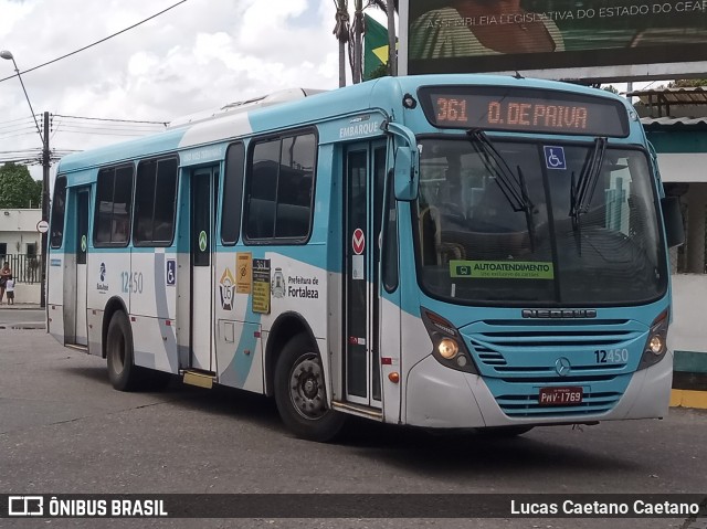 Auto Viação São José 12450 na cidade de Fortaleza, Ceará, Brasil, por Lucas Caetano Caetano. ID da foto: 11820066.