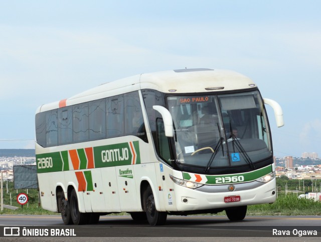 Empresa Gontijo de Transportes 21360 na cidade de Vitória da Conquista, Bahia, Brasil, por Rava Ogawa. ID da foto: 11821180.